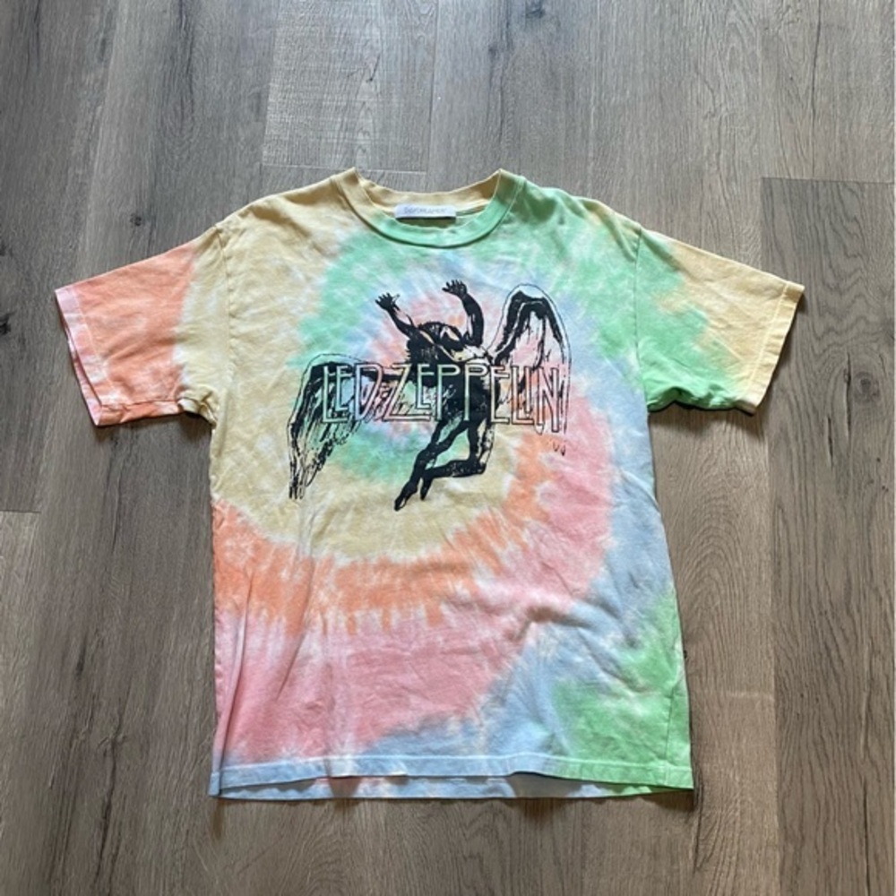 Daydreamer x Revolve Led Zeppelin Tie Dye Oversized Tee XS